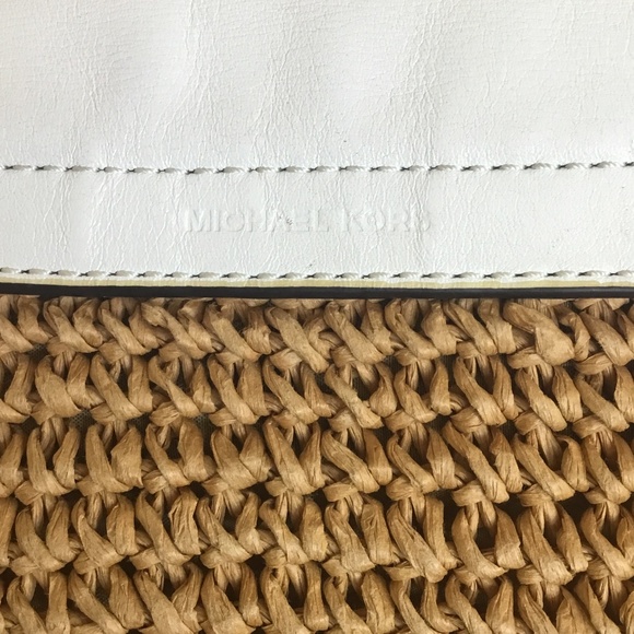 Michael Kors Naomi Straw Crossbody Bag - Picture 8 of 15